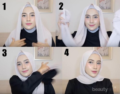 Detail Tutorial Gambar Hijab Pashmina Nomer 26