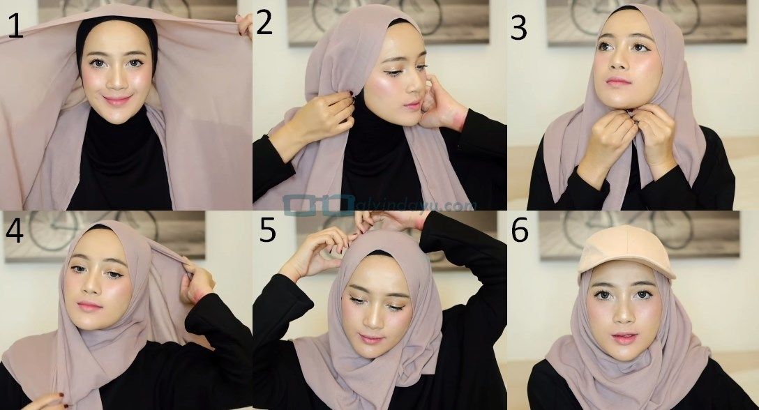 Detail Tutorial Gambar Hijab Pashmina Nomer 27