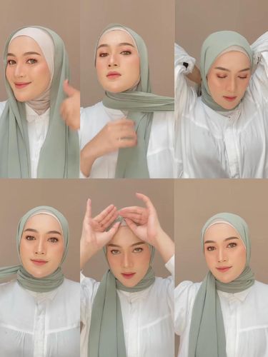 Detail Tutorial Gambar Hijab Pashmina Nomer 30