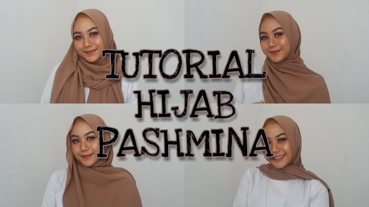 Detail Tutorial Gambar Hijab Pashmina Nomer 33