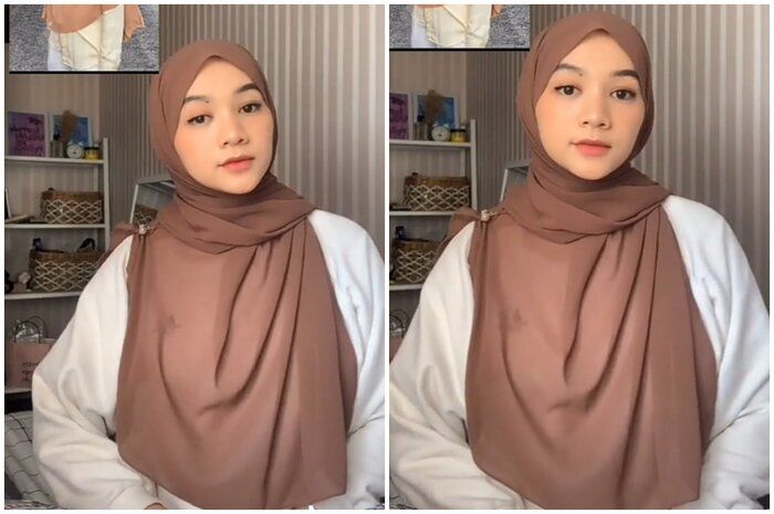 Detail Tutorial Gambar Hijab Pashmina Nomer 42