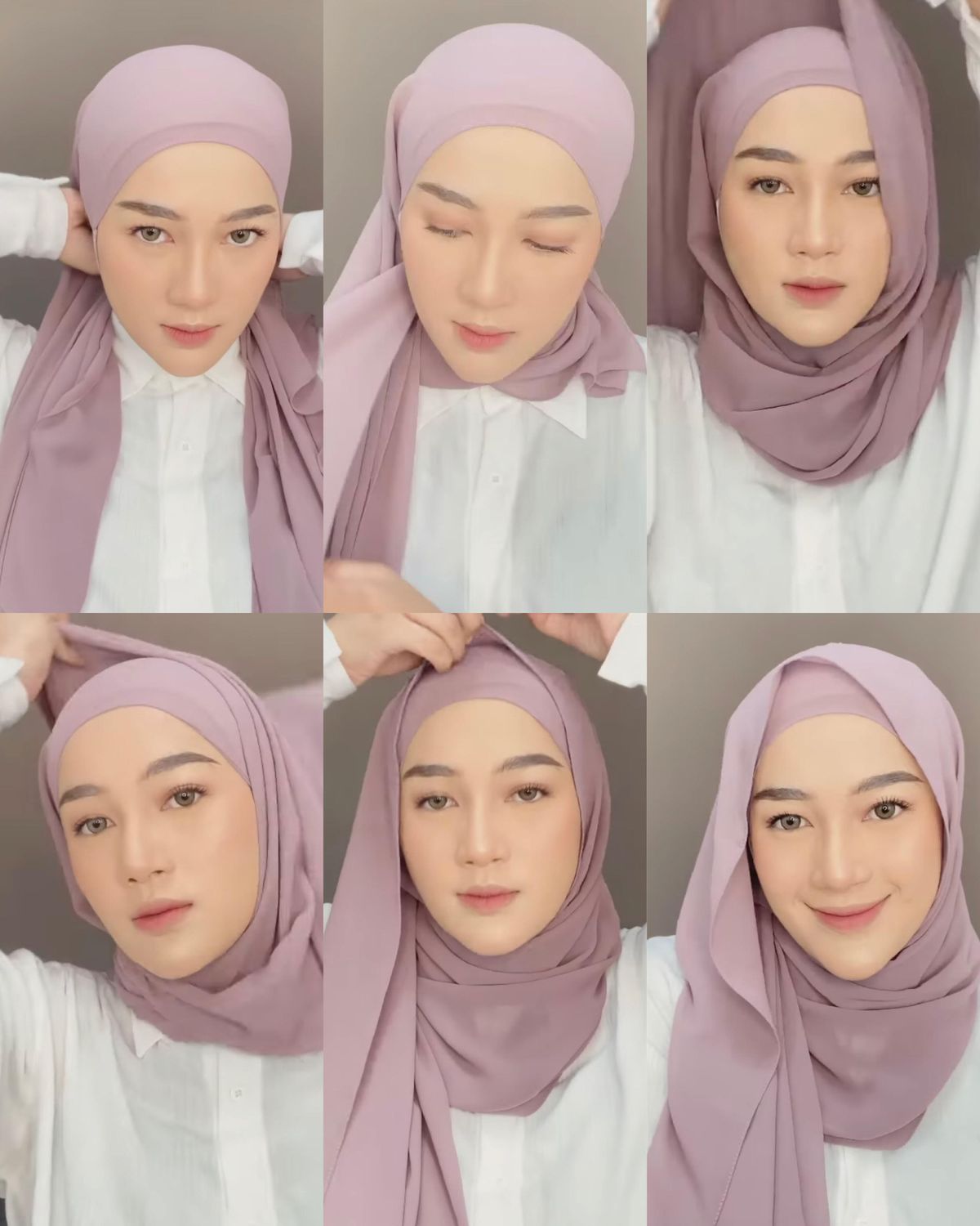 Detail Tutorial Gambar Hijab Pashmina Nomer 6