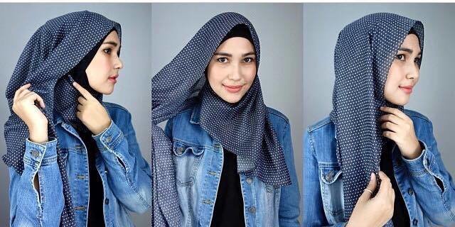 Detail Tutorial Gambar Hijab Pashmina Nomer 45