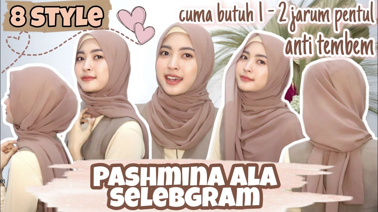 Detail Tutorial Gambar Hijab Pashmina Nomer 51