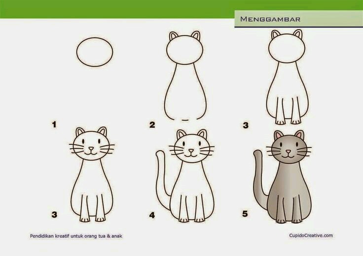 Detail Tutorial Gambar Kucing Nomer 12