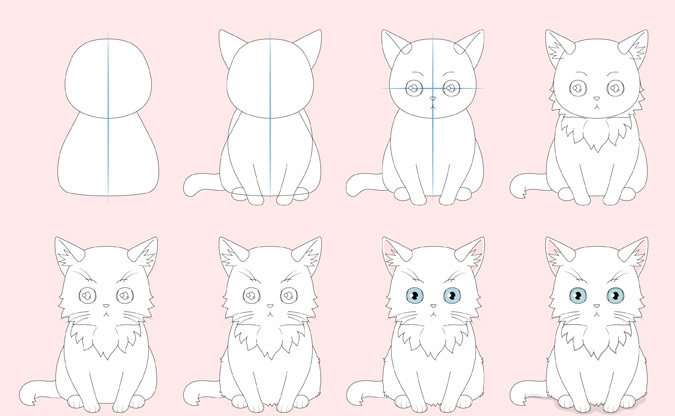 Detail Tutorial Gambar Kucing Nomer 13