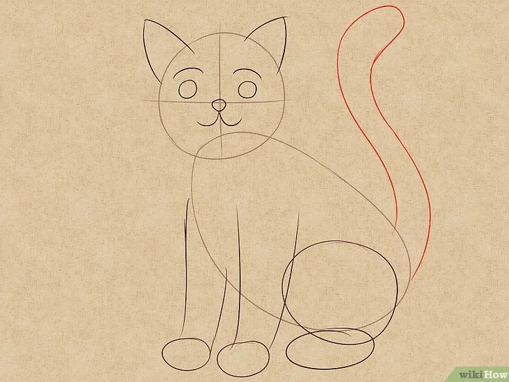 Detail Tutorial Gambar Kucing Nomer 41