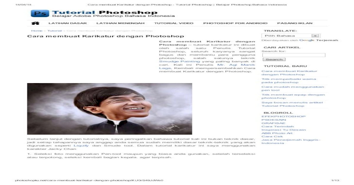 Detail Tutorial Karikatur Photoshop Cs3 Nomer 12