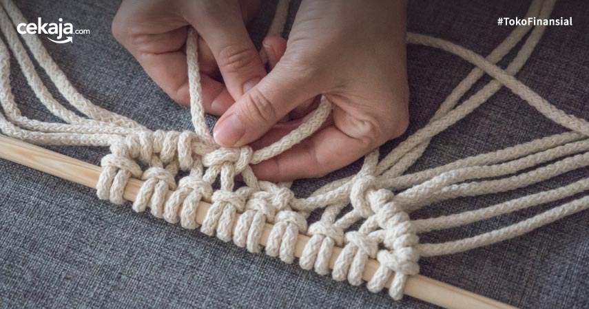 Detail Tutorial Macrame Hiasan Dinding Nomer 12