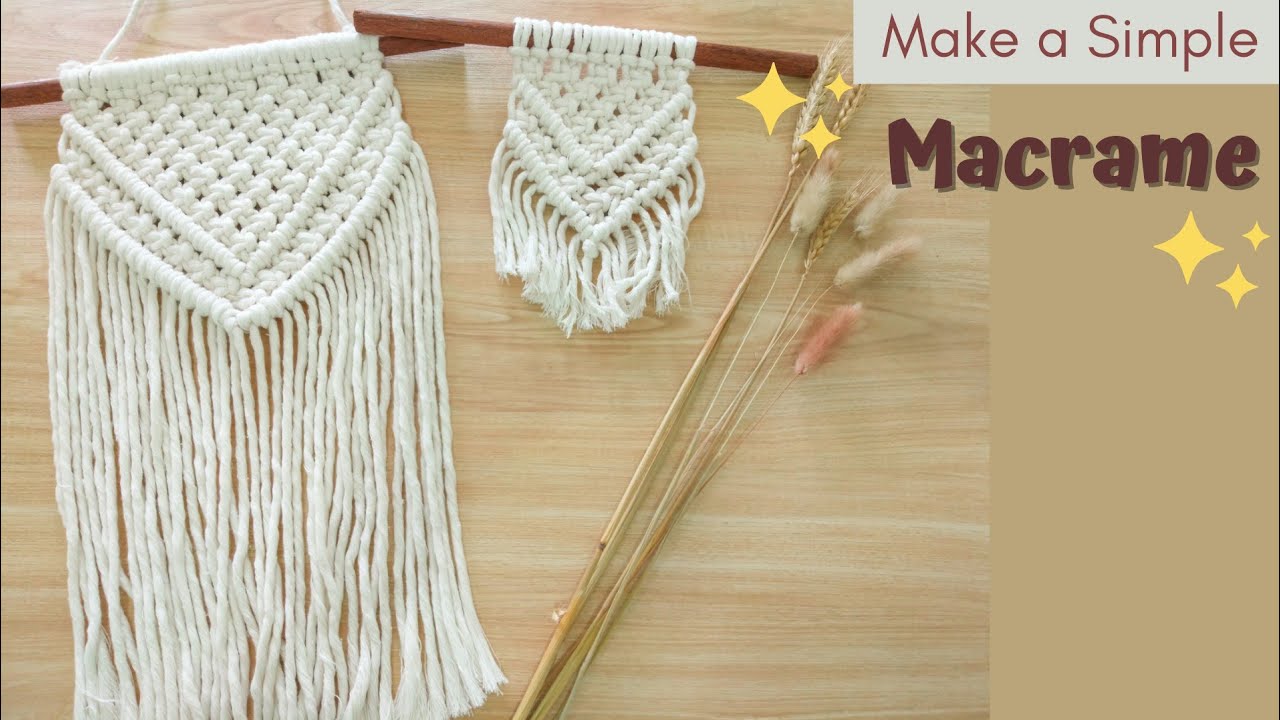 Detail Tutorial Macrame Hiasan Dinding Nomer 13