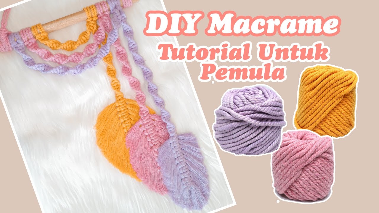 Detail Tutorial Macrame Hiasan Dinding Nomer 17