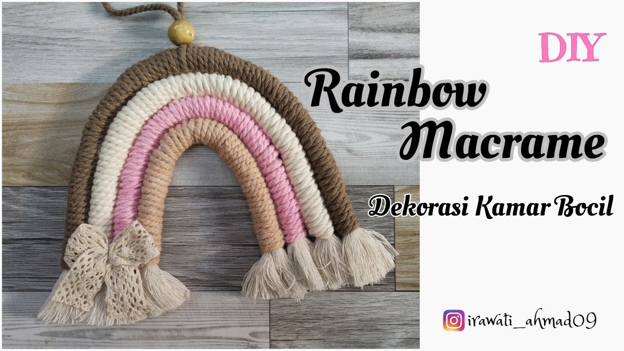 Detail Tutorial Macrame Hiasan Dinding Nomer 18