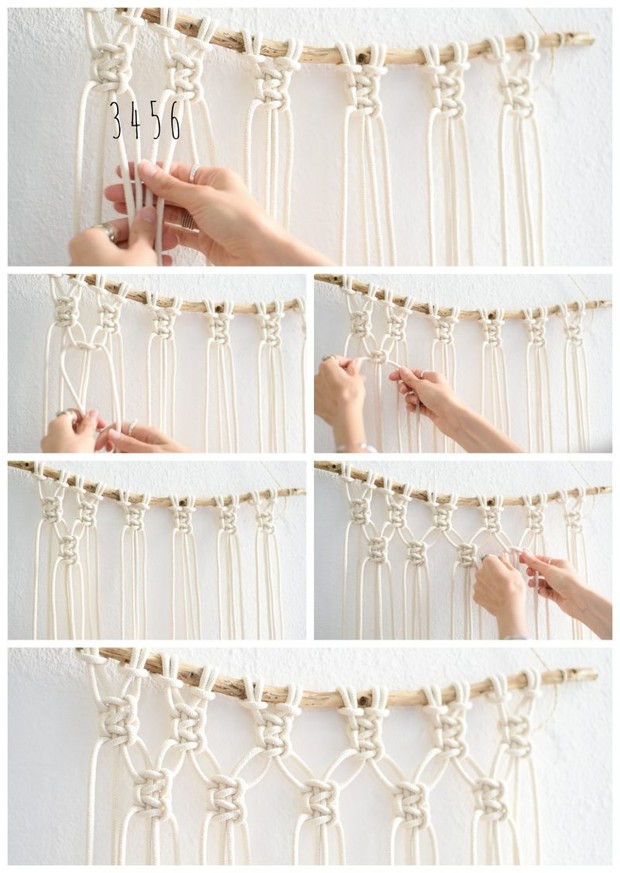 Detail Tutorial Macrame Hiasan Dinding Nomer 22
