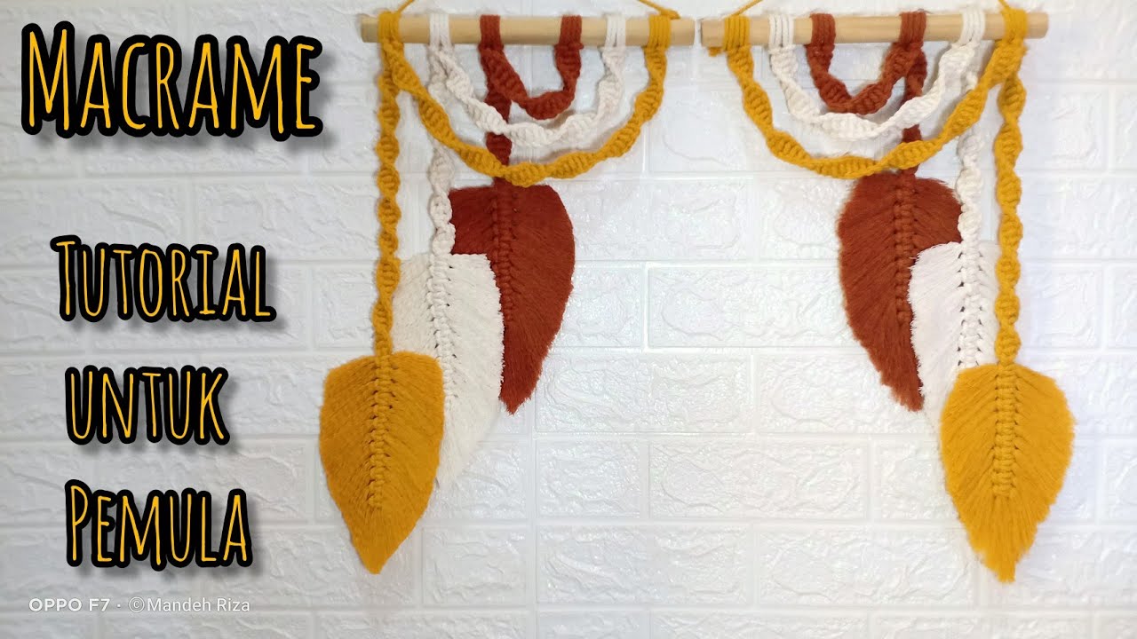 Detail Tutorial Macrame Hiasan Dinding Nomer 35