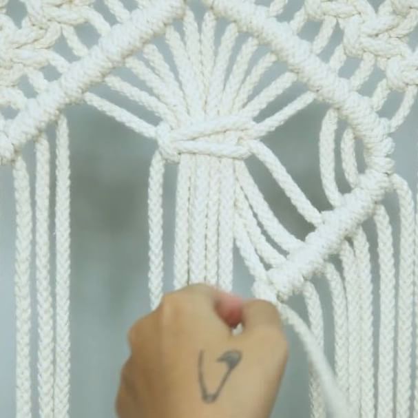 Detail Tutorial Macrame Hiasan Dinding Nomer 41