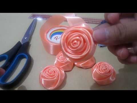 Tutorial Membuat Mawar Dari Pita - KibrisPDR