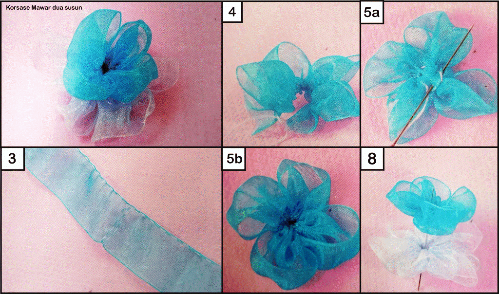 Detail Tutorial Membuat Mawar Dari Pita Nomer 35