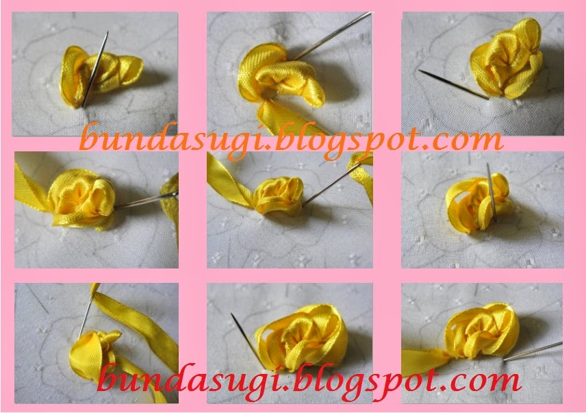 Detail Tutorial Membuat Mawar Dari Pita Nomer 48