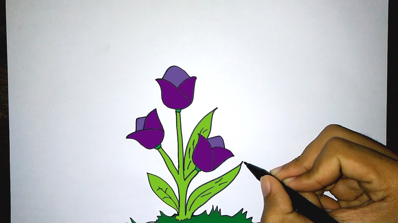 Detail Tutorial Menggambar Bunga Nomer 3
