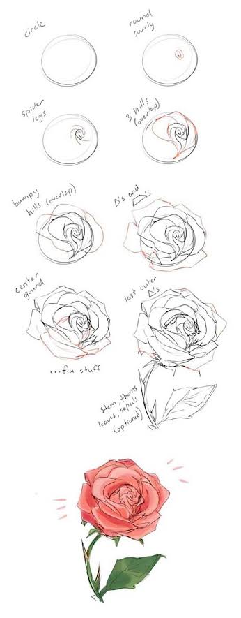 Detail Tutorial Menggambar Bunga Nomer 54