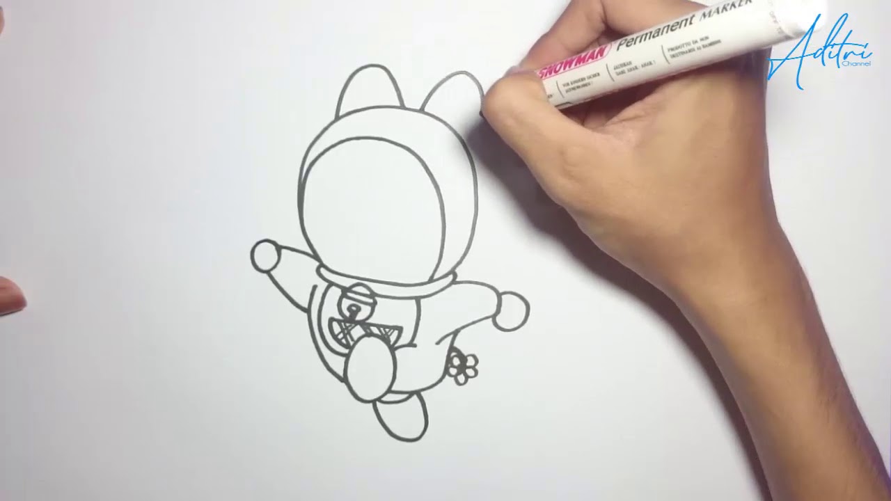 Detail Tutorial Menggambar Doraemon Nomer 37