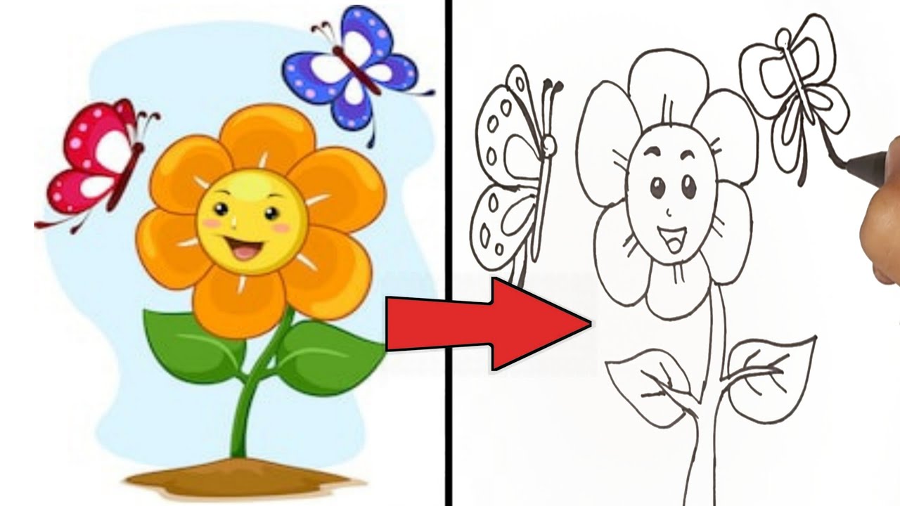 Detail Tutorial Menggambar Flora Nomer 11
