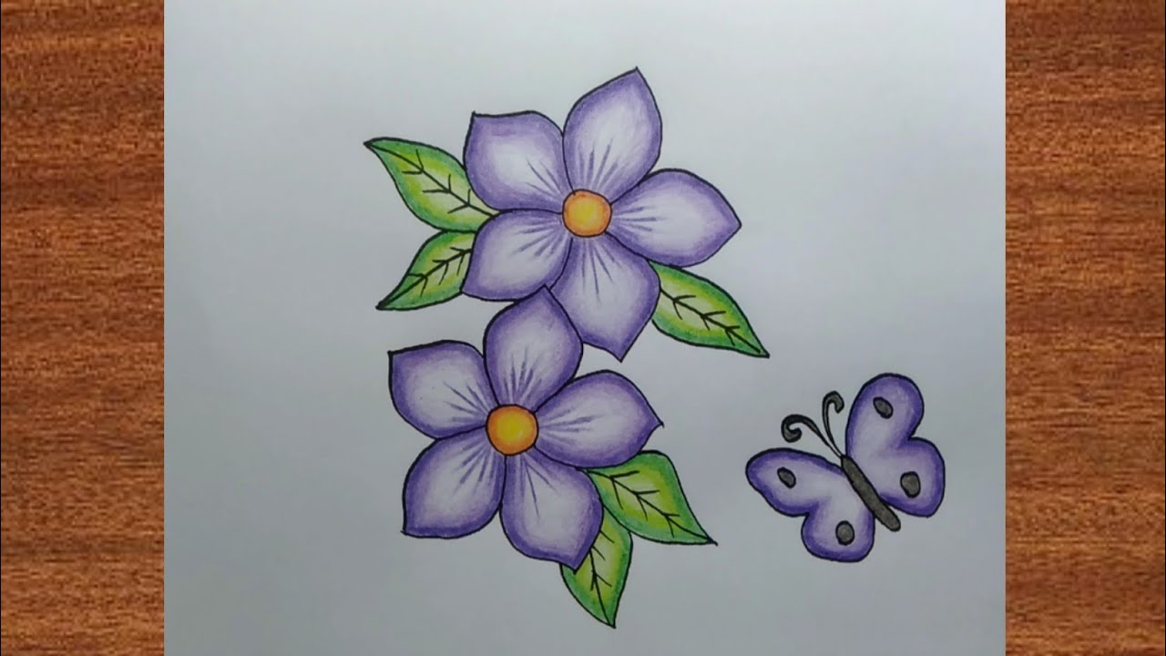 Detail Tutorial Menggambar Flora Nomer 4