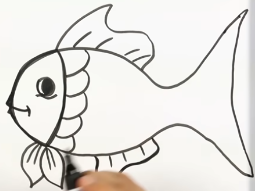 Detail Tutorial Menggambar Ikan Nomer 25