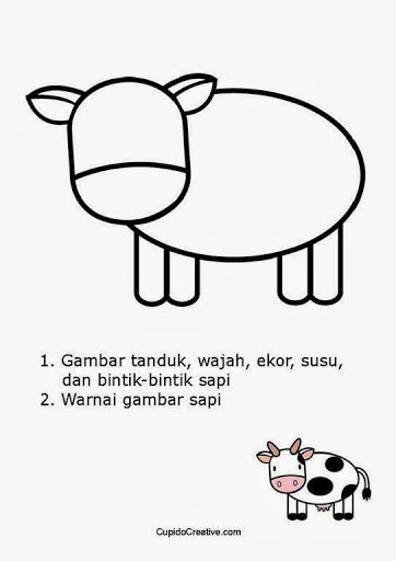 Detail Tutorial Menggambar Sapi Nomer 33