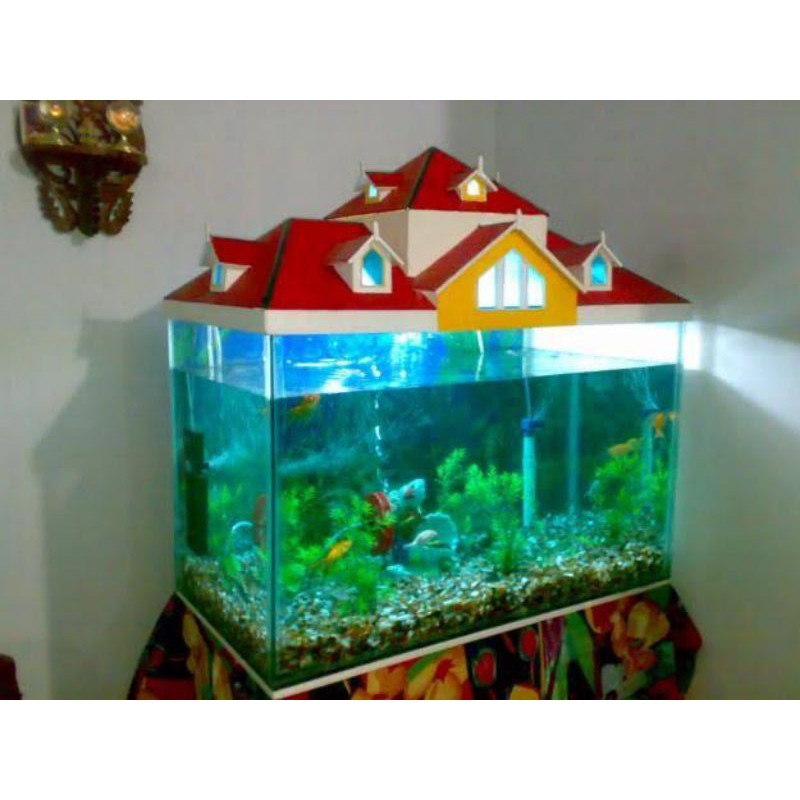 Tutup Aquarium Model Atap Rumah - KibrisPDR