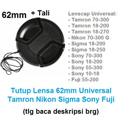 Detail Tutup Lensa Nikon Nomer 55