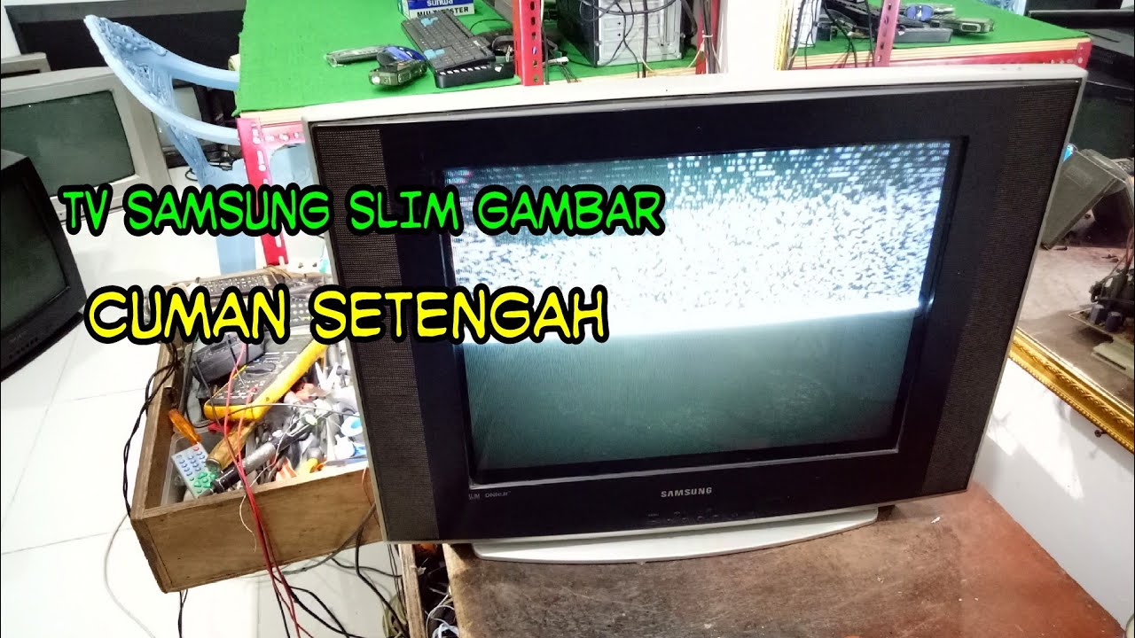 Detail Tv Sharp Gambar Hanya Separo Nomer 2