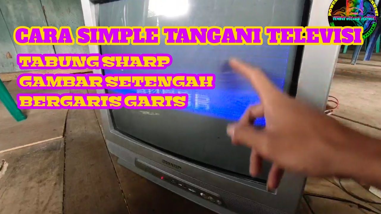 Detail Tv Sharp Gambar Hanya Separo Nomer 3