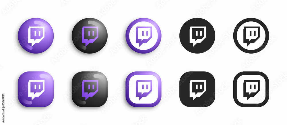 Detail Twitch Logo Black And White Nomer 32