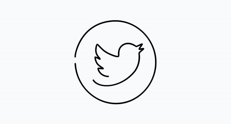 Detail Twitter Logo Black And White Nomer 26