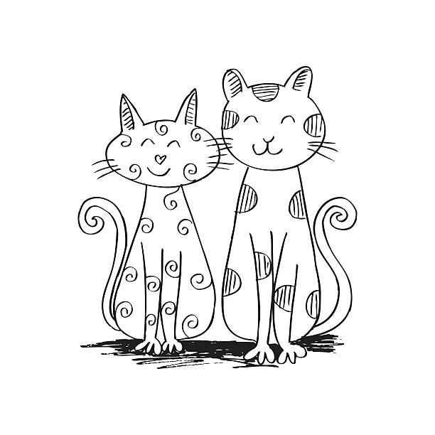 Detail Two Cats Clipart Nomer 22