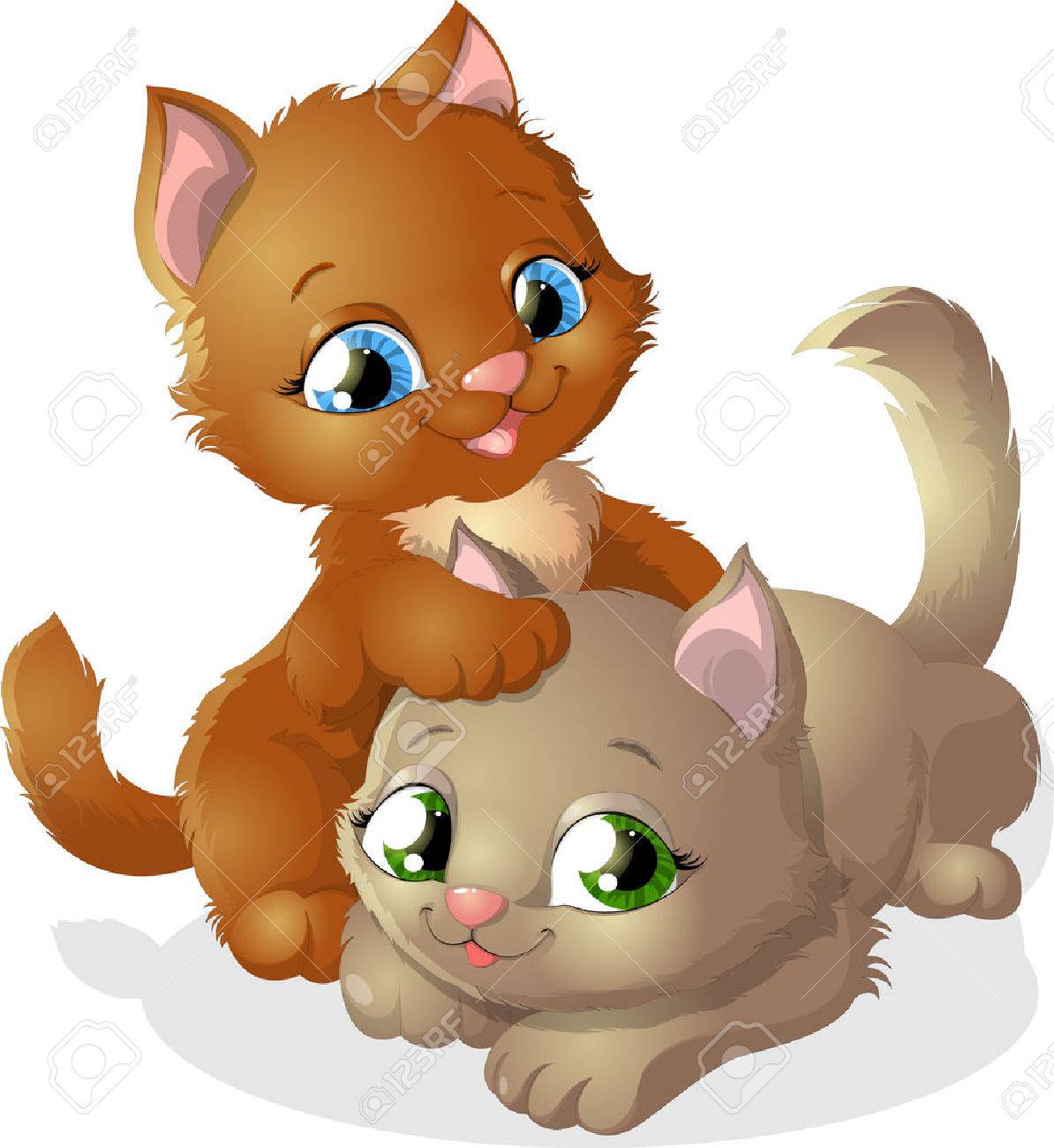 Download Two Cats Clipart Nomer 33