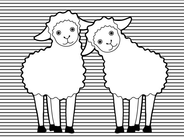 Detail Two Lambs Clipart Nomer 46