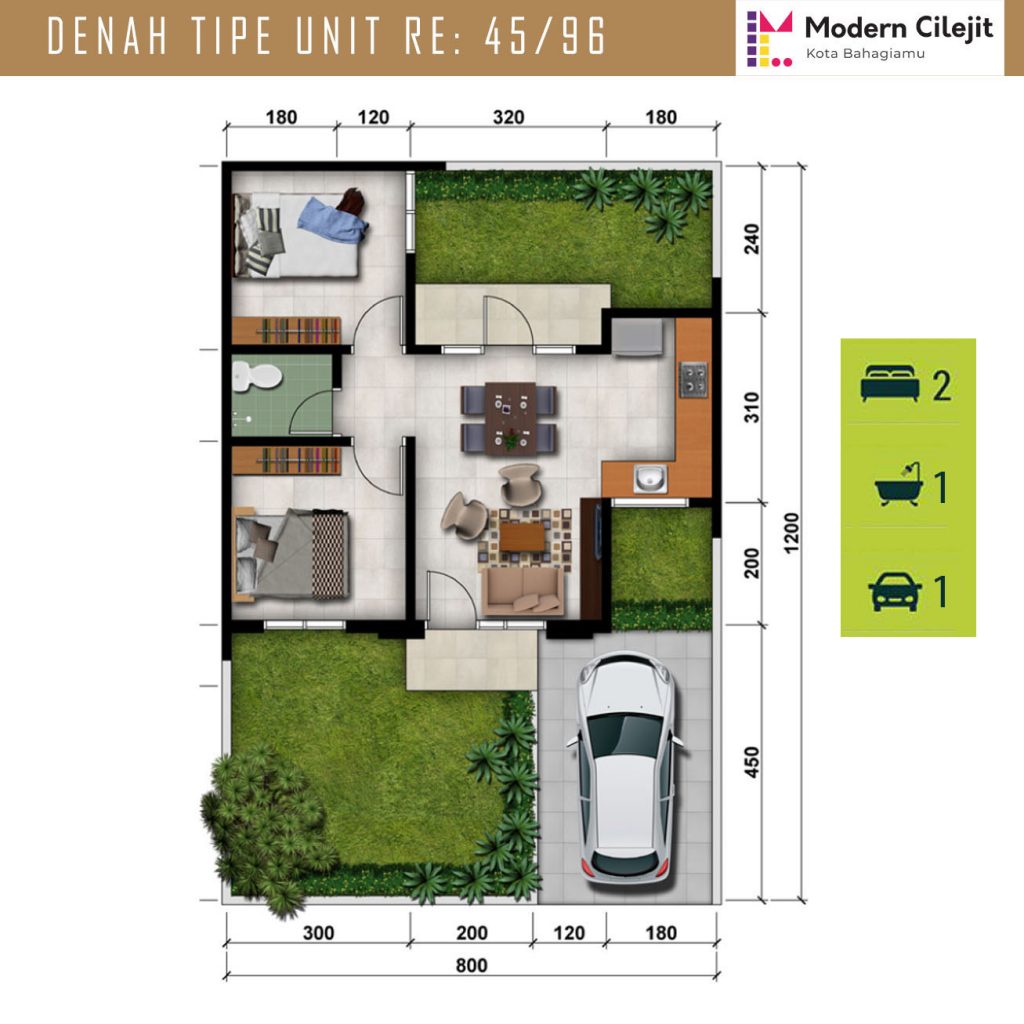 Detail Type 45 Rumah Nomer 35