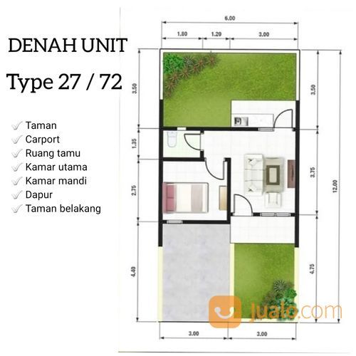 Detail Type Rumah 27 Nomer 37