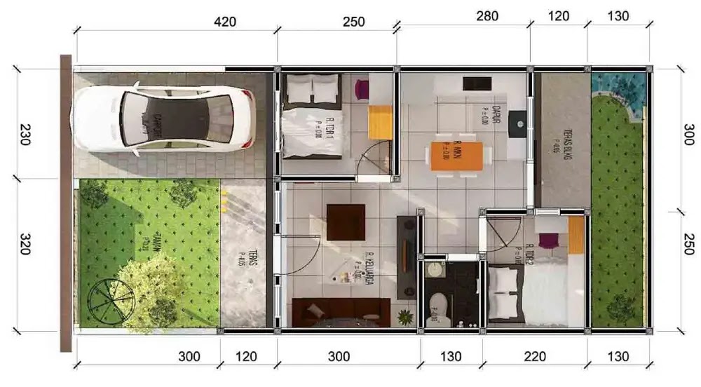 Detail Type Rumah 36 60 Nomer 7