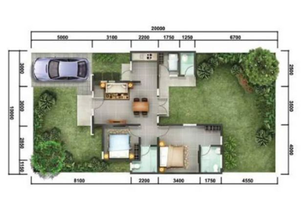 Detail Type Rumah 70 Nomer 3