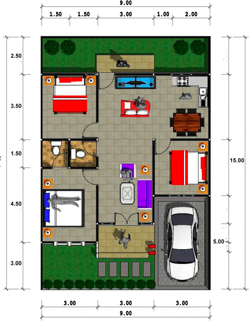 Detail Type Rumah 70 Minimalis Nomer 41