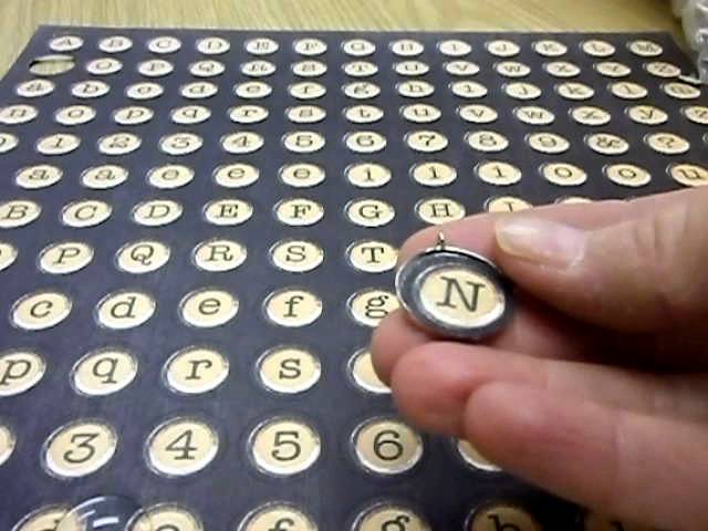 Detail Typewriter Key Jewelry Nomer 21