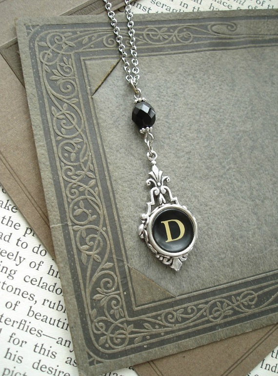 Detail Typewriter Key Jewelry Nomer 32