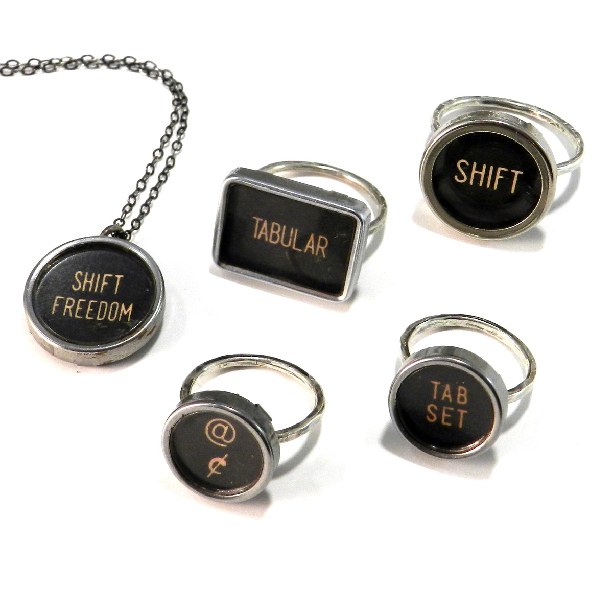 Detail Typewriter Key Jewelry Nomer 5