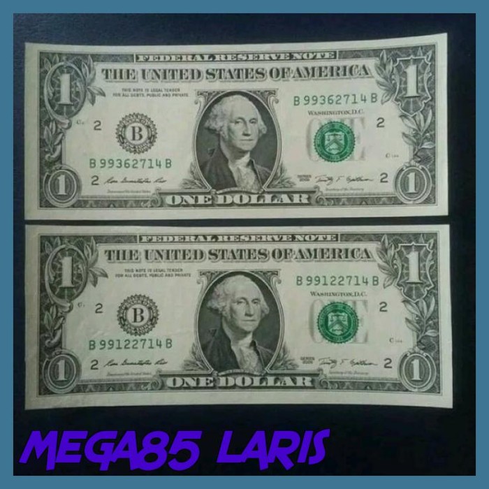 Detail Uang 1 Dollar Nomer 27