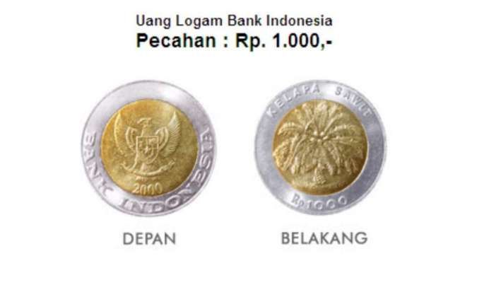 Detail Uang 1000 Logam Gambar Kelapa Sawit Nomer 16