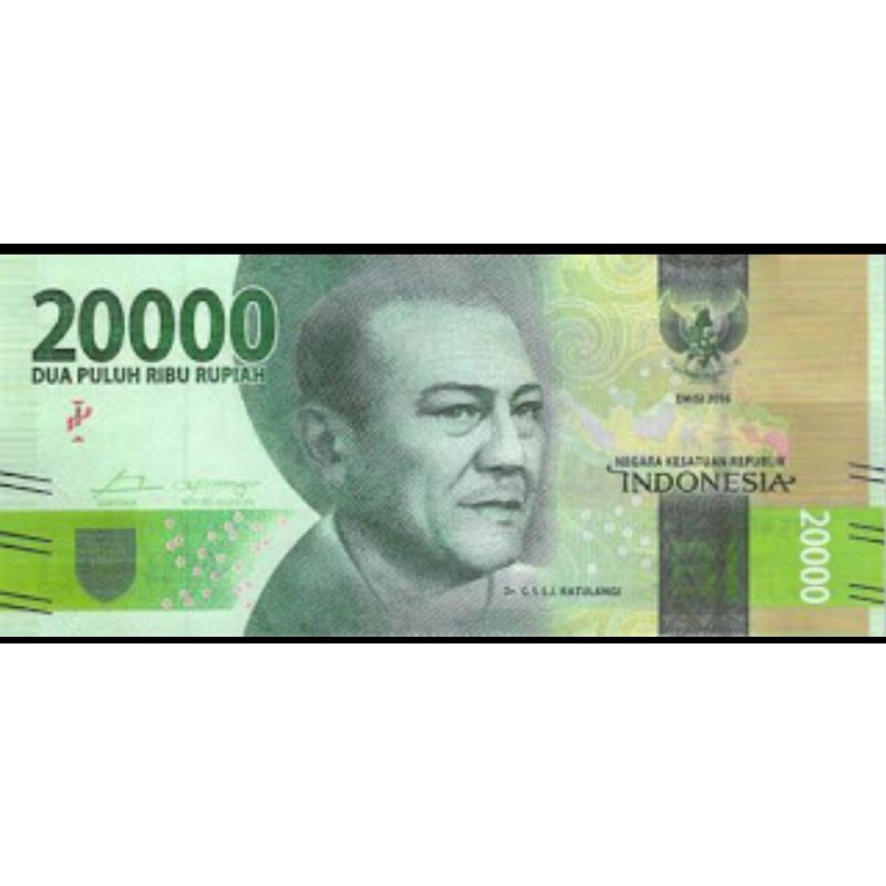 Detail Uang 20 Ribu Rupiah Nomer 10