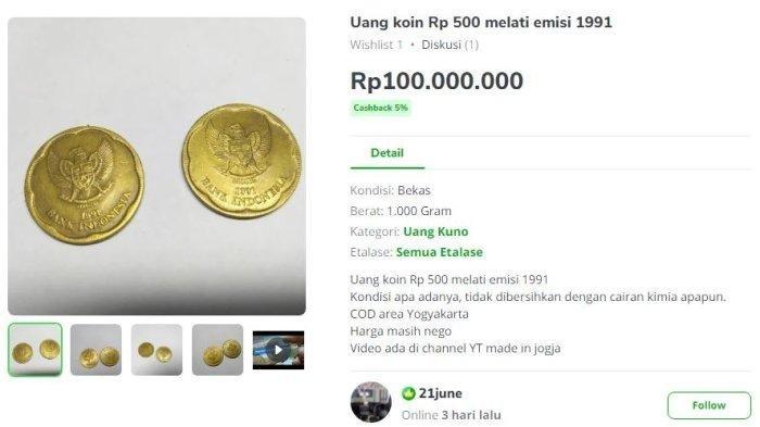 Detail Uang Koin 500 Gambar Melati Nomer 51